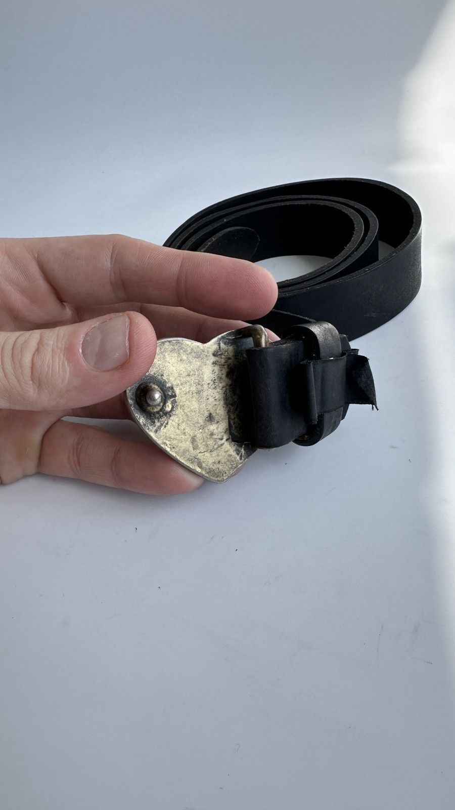 Love Moschino LOVE MOSCHINO Leather Belt 95 Heart Smiley Face Buckle Italy Size ONE SIZE - 4 Thumbnail