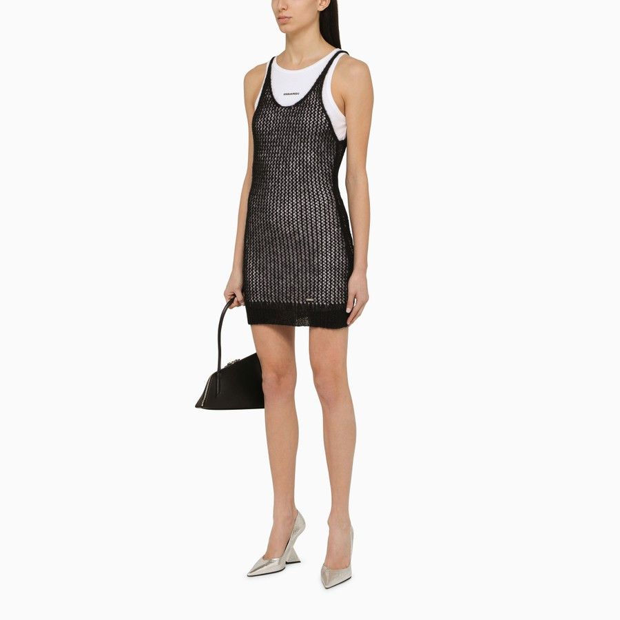 Dsquared2 o1d2blof0824 Mini Dress in Black Size XS / US 0-2 / IT 36-38 - 2 Thumbnail