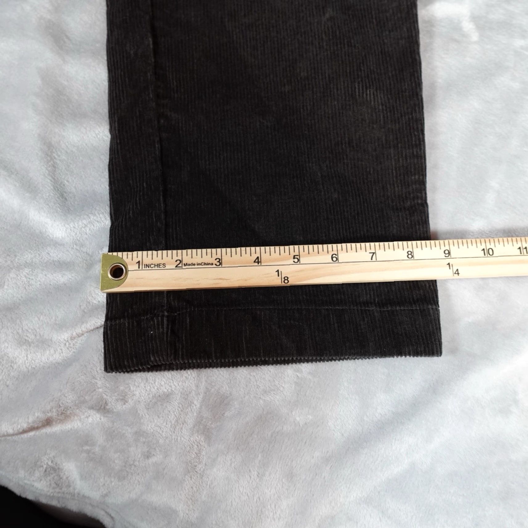 Vintage L.L. Bean Pants Mens 36x30 Gray Corduroy Straight Fit Stretch Size US 36 / EU 52 - 7 Thumbnail