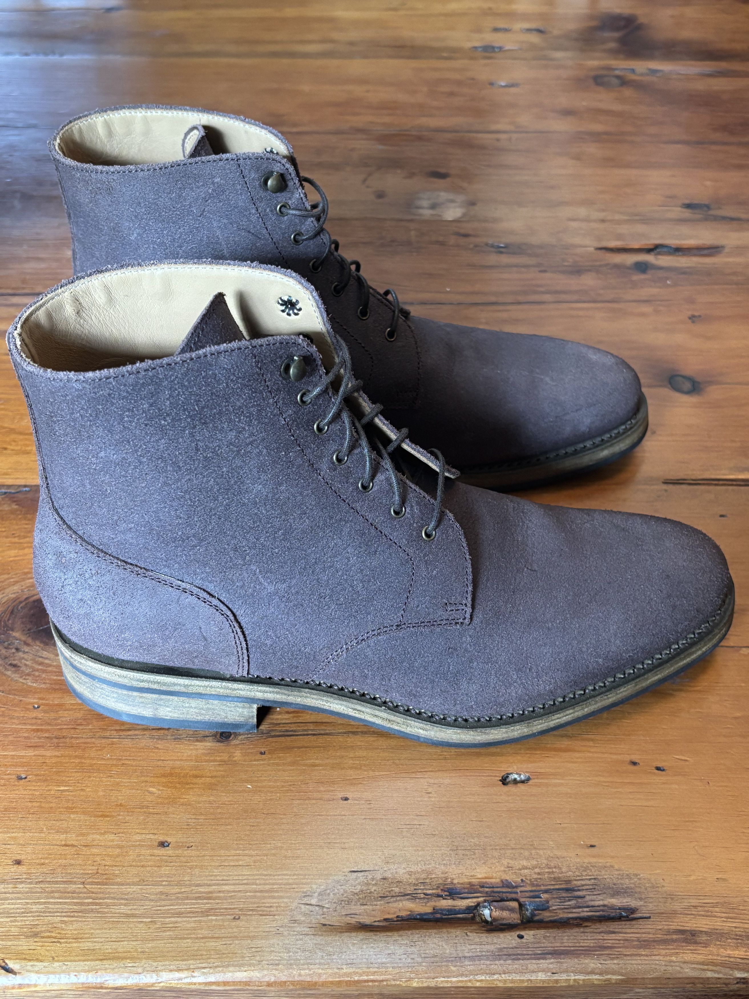 Rider Boot Co. Dundalk 2 Leather Boot - 'Reverso' Veg Tan Reverse Calf Size US 8 / EU 41 - 5 Thumbnail