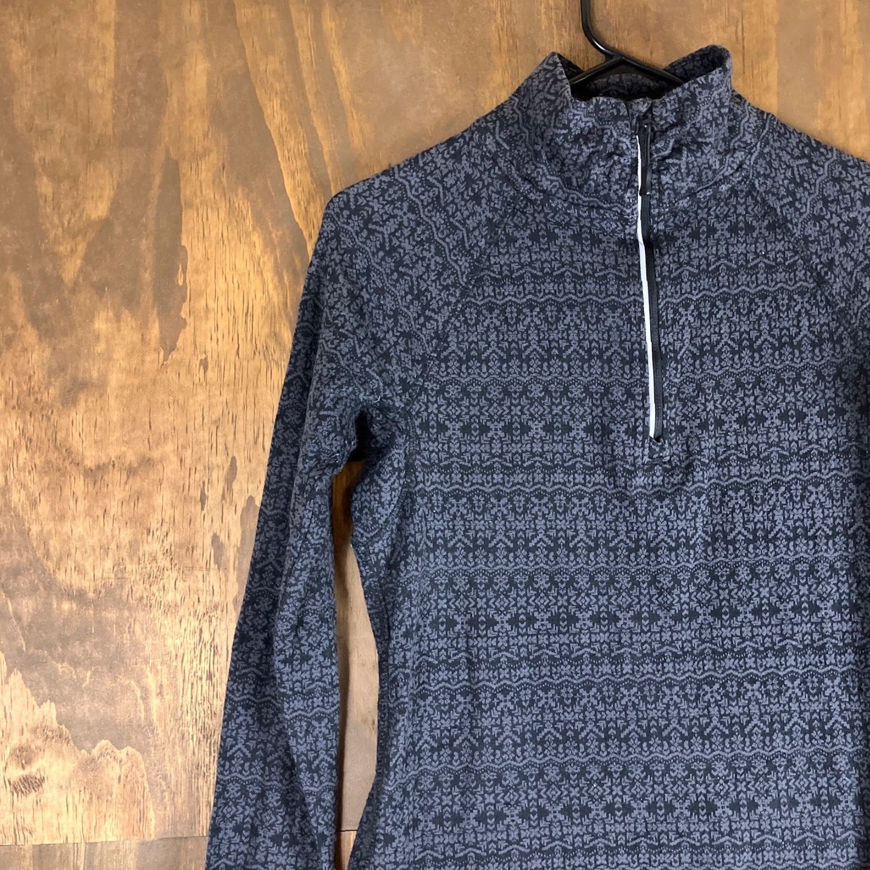 Eddie Bauer VINTAGE Eddie Bauer Womens Jacket Gray Black 1/4 Zip Outdoor Pullover Cotton Blend M Size M / US 6-8 / IT 42-44 - 4 Thumbnail
