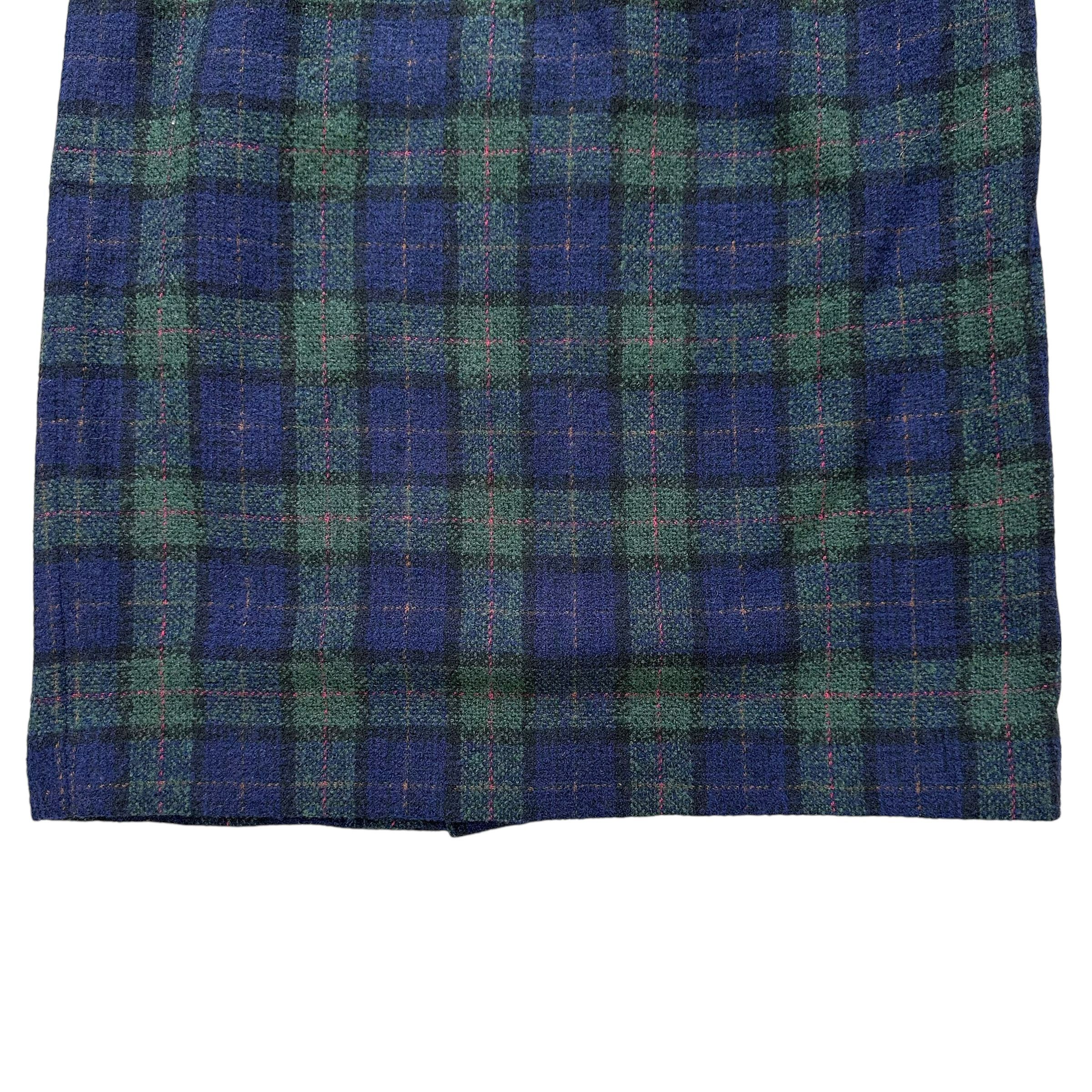 Burberry Burberrys Blue Green Nova Check Mini Skirt #A5-0113 Size 26" / US 2 / IT 38 - 3 Thumbnail