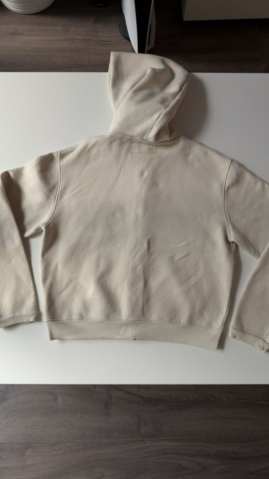 ERL ERL Off white varsity zip up hoodie Size US L / EU 52-54 / 3 - 9 Thumbnail