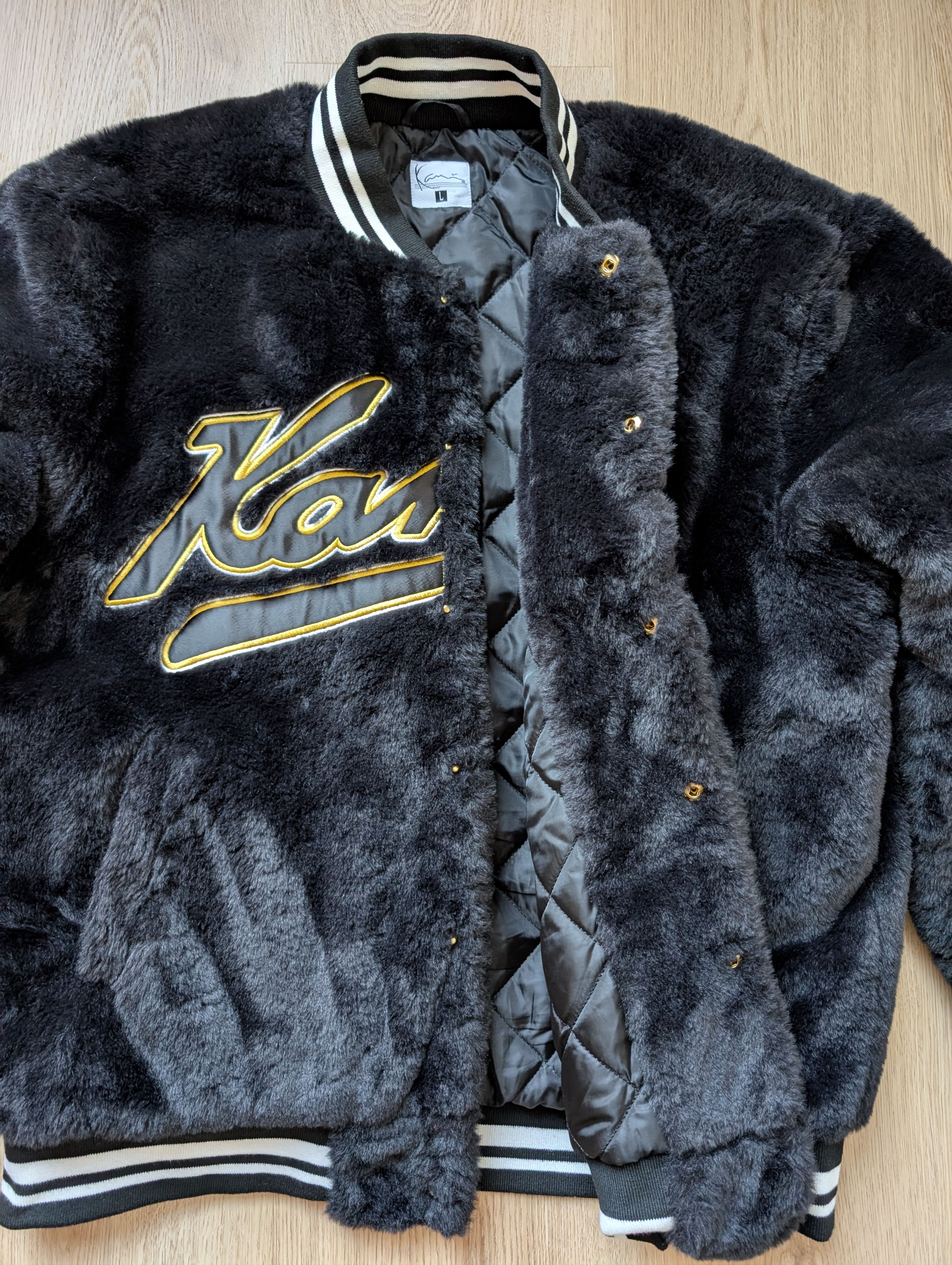 Karl Kani Vintage Karl Kani Avant Garde Fur Opium Bomber Y2K Jacket Size US L / EU 52-54 / 3 - 13 Thumbnail