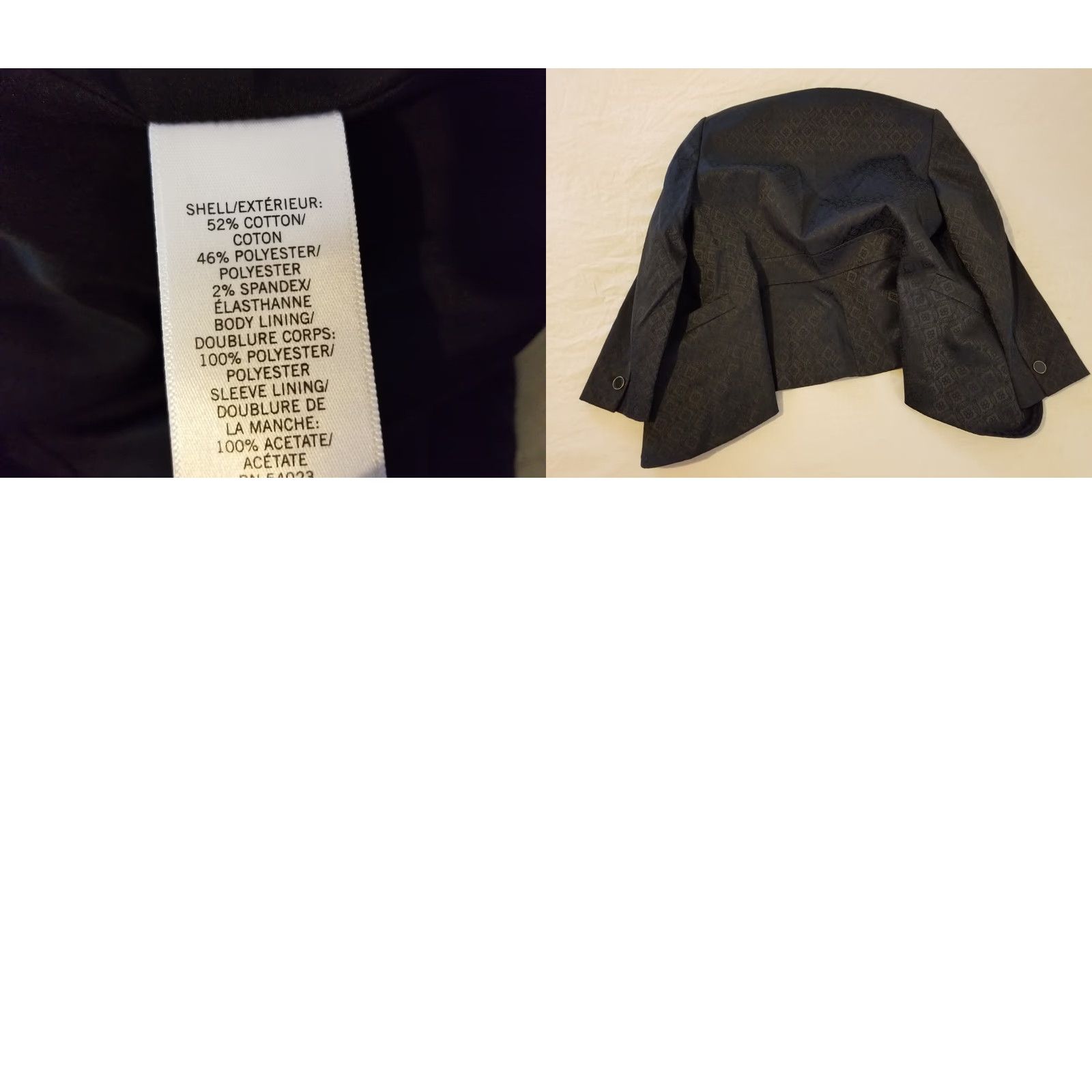 Banana Republic Womens Banana Republic Blazer Jacket 4 Black Cotton Blend Regular Size 4 Womens Style: Basic Jacket Size S / US 4 / IT 40 - 8 Thumbnail