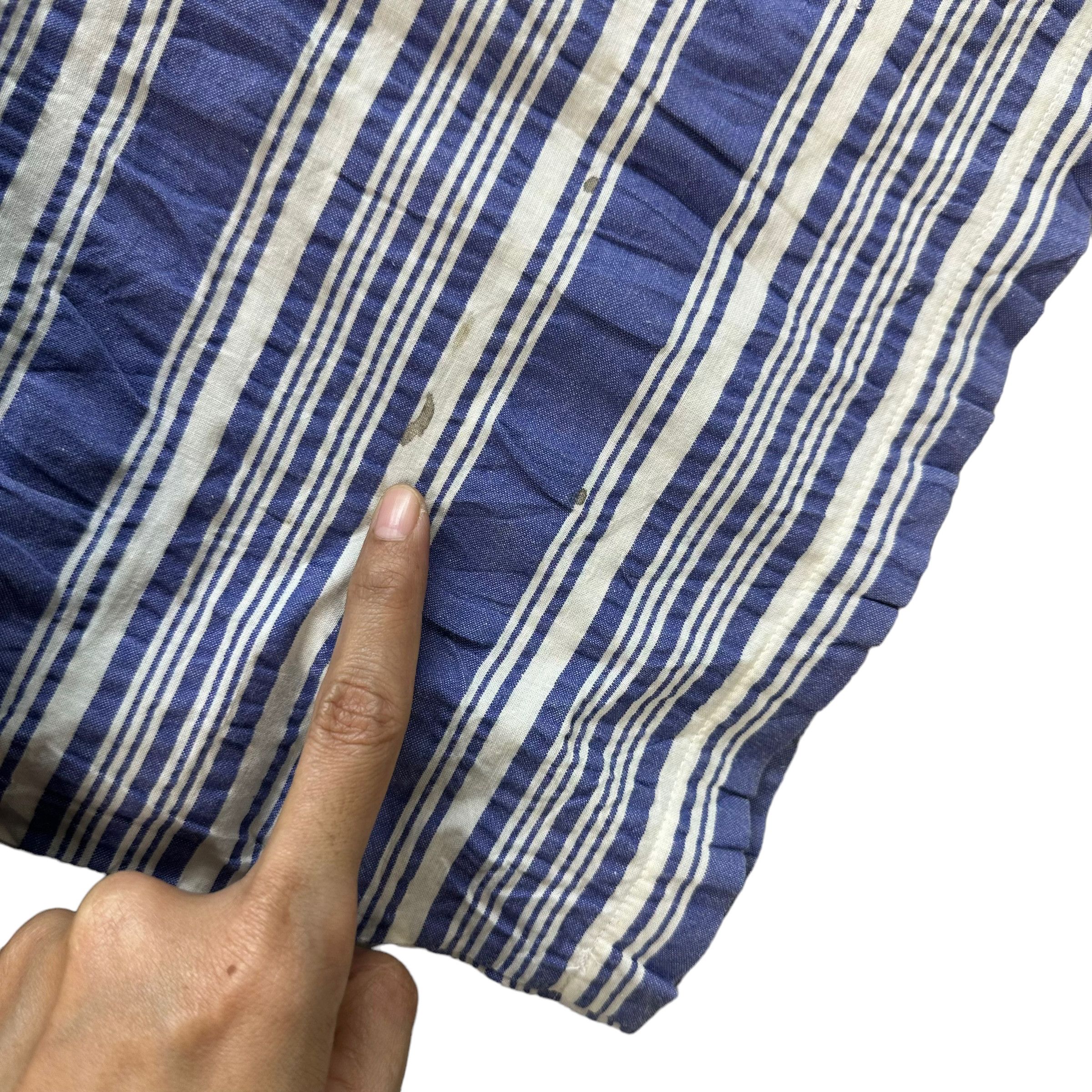 Kansai Yamamoto RARE🔥 VINTAGE KANSAI MAN STRIPED KIMONO JACKET #7558-153 Size US L / EU 52-54 / 3 - 15 Thumbnail