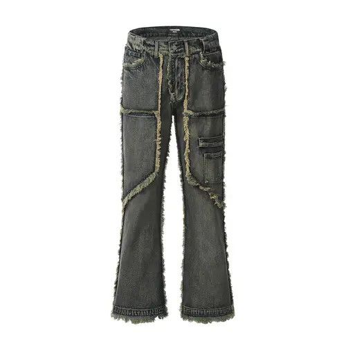 CokeMagic #33 Heavy Craft Washed Distressed Faded Jeans Size US 35 - 6 Thumbnail