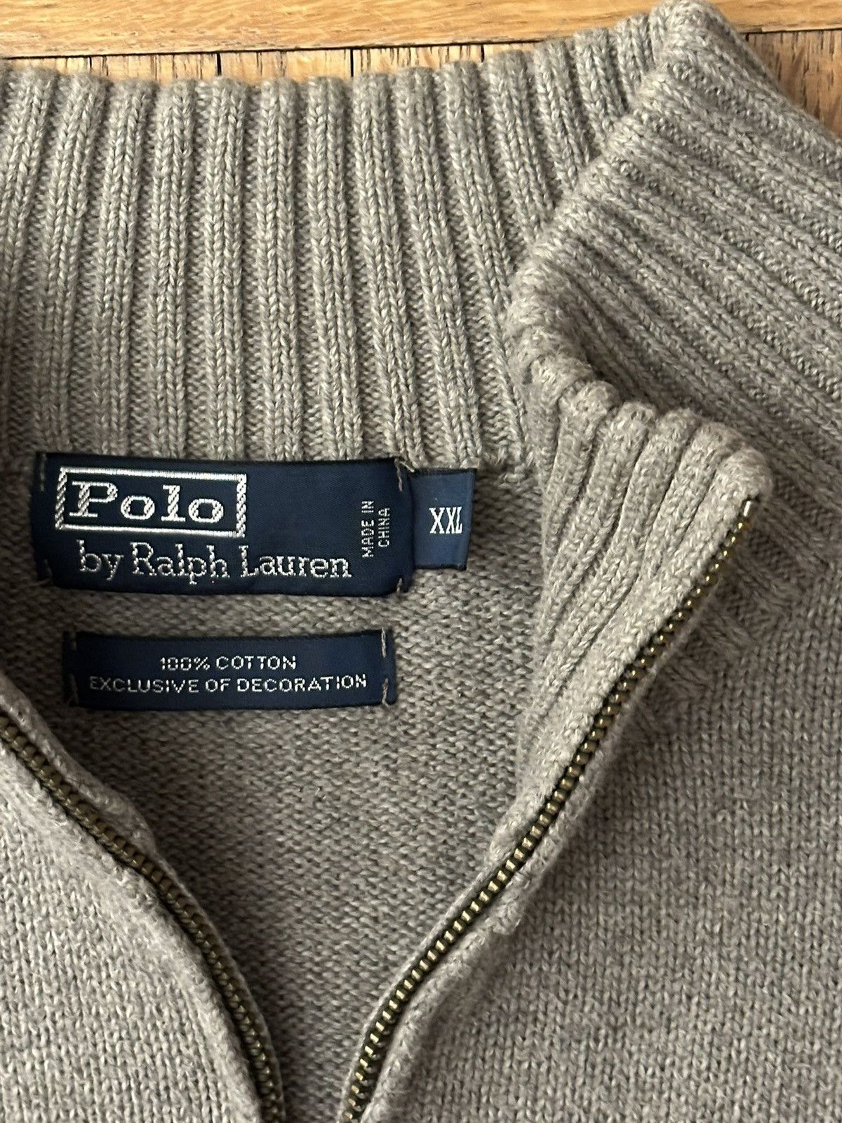 Polo Ralph Lauren Vintage Polo Ralph Lauren Quarter Zip Sweater Size US L / EU 52-54 / 3 - 4 Thumbnail