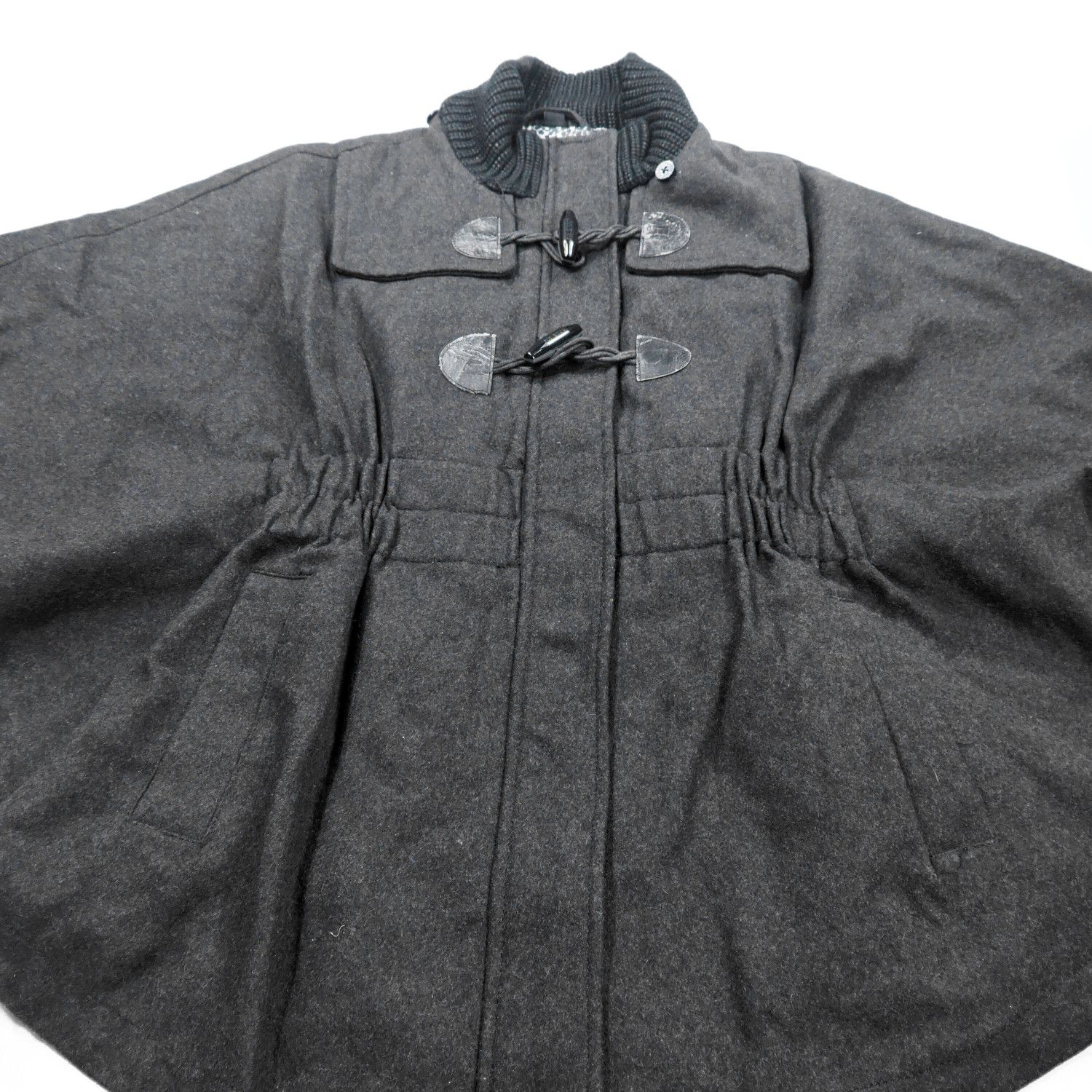 Guess 90'S GUESS PONCHO COAT WOOL BLEND JACKET Size M / US 6-8 / IT 42-44 - 14 Thumbnail