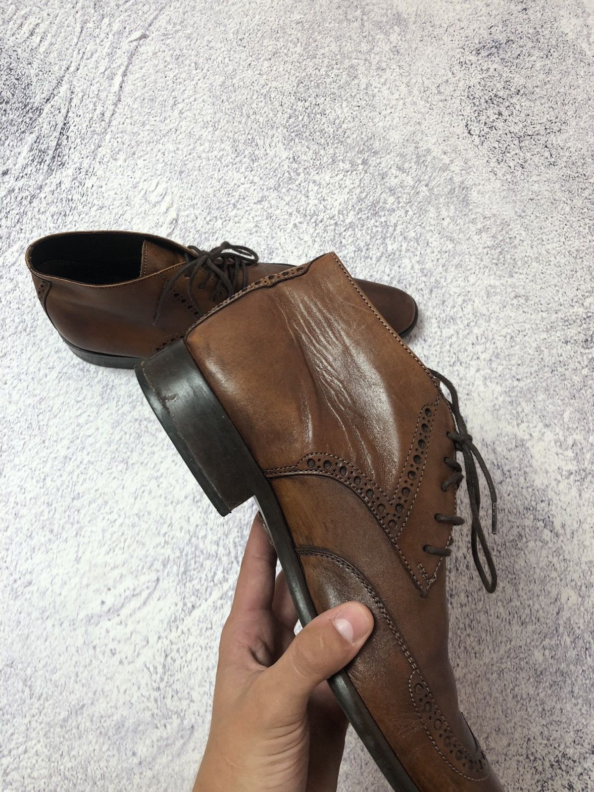 Japanese Brand × Vintage Vintage Leather men's shoes y2k size 41 usa casual Size US 9 / EU 42 - 3 Thumbnail