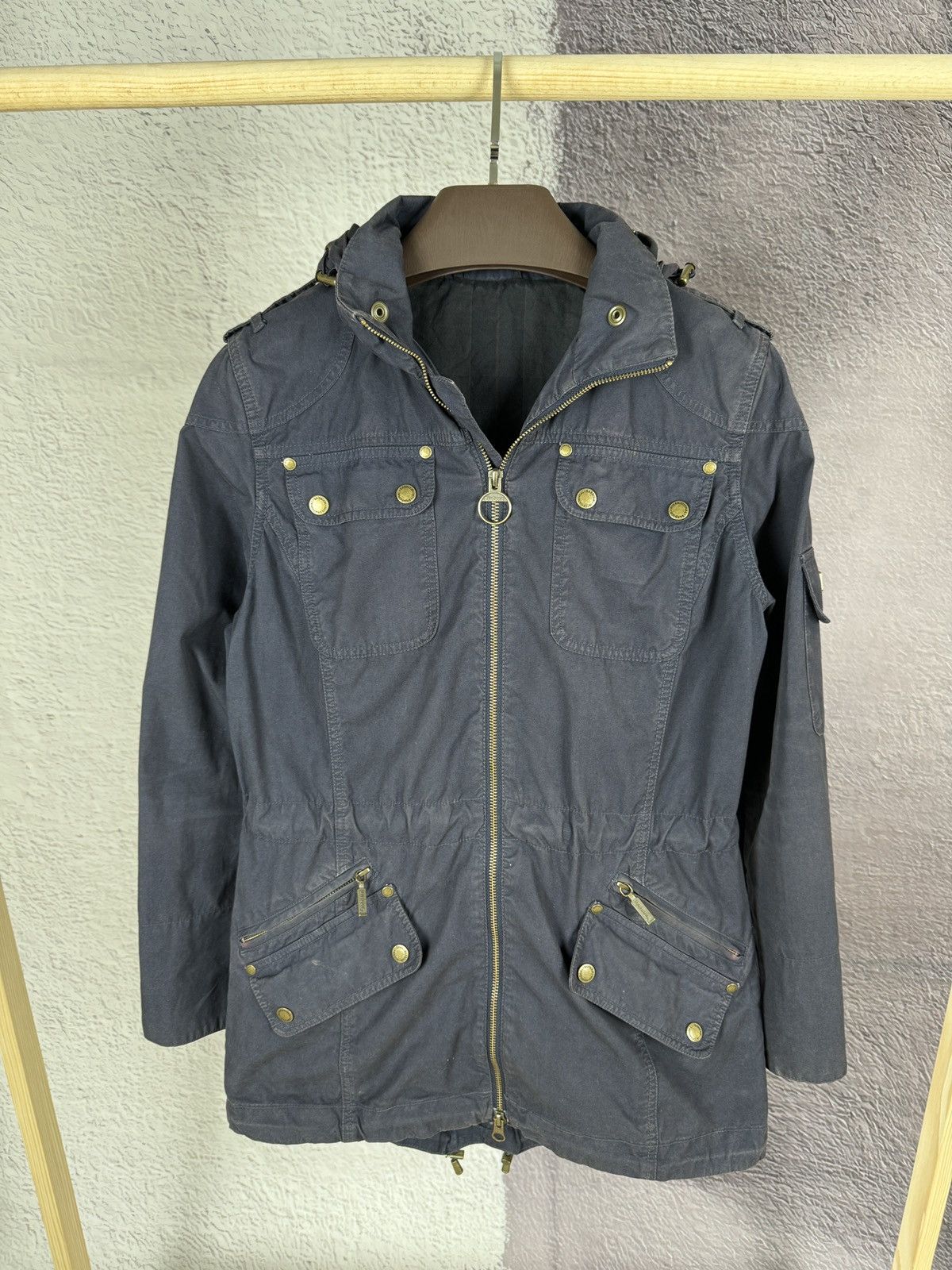 Barbour Barbour International White label faded navy blue jacket Size M / US 6-8 / IT 42-44 - 2 Thumbnail