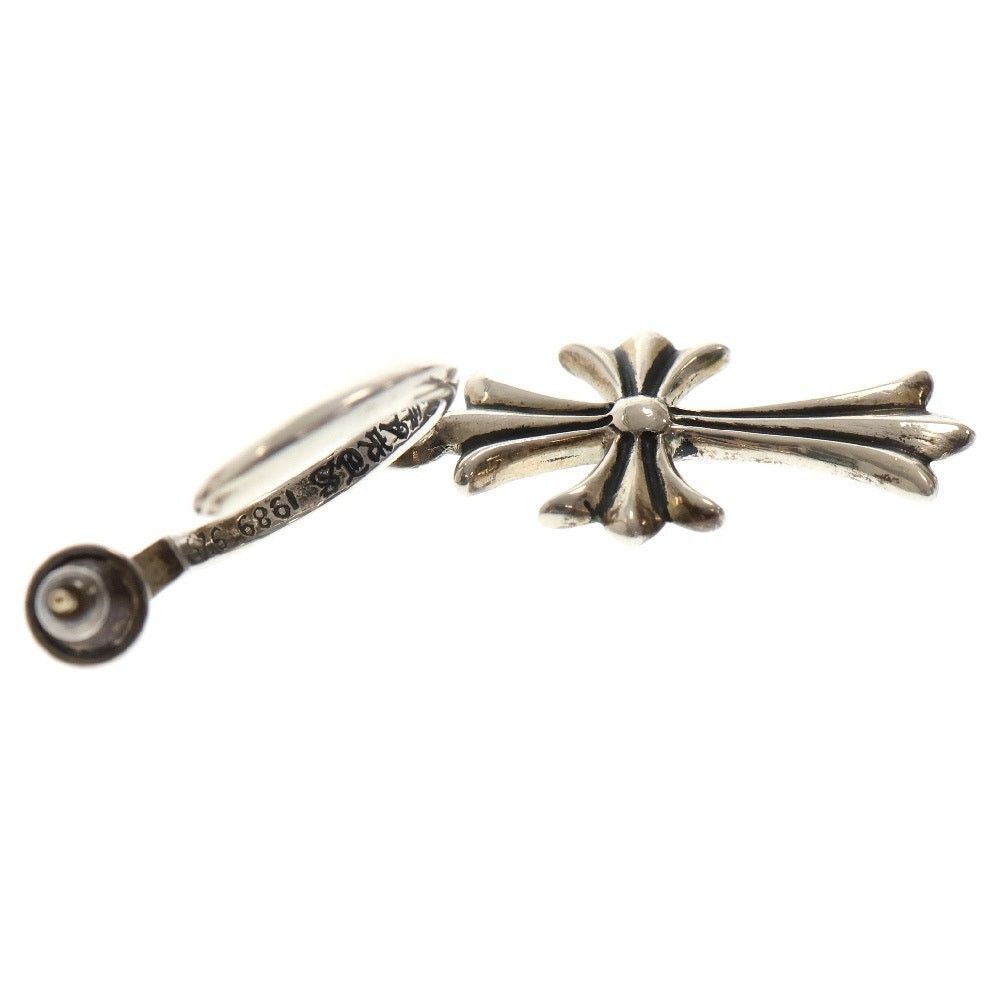 Chrome Hearts Chrome Hearts Tiny CH Cross Silver Hoop Earring Size ONE SIZE - 4 Thumbnail
