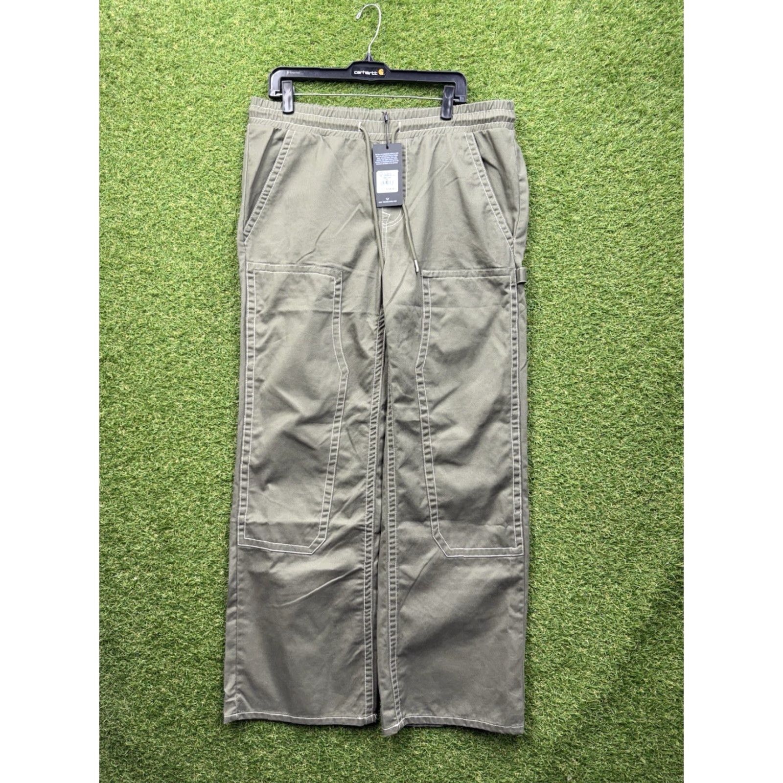True Religion True Religion Carpenter Jeans Mens 32 Green Relaxed Baggy NWT Size US 32 / EU 48 - 2 Thumbnail
