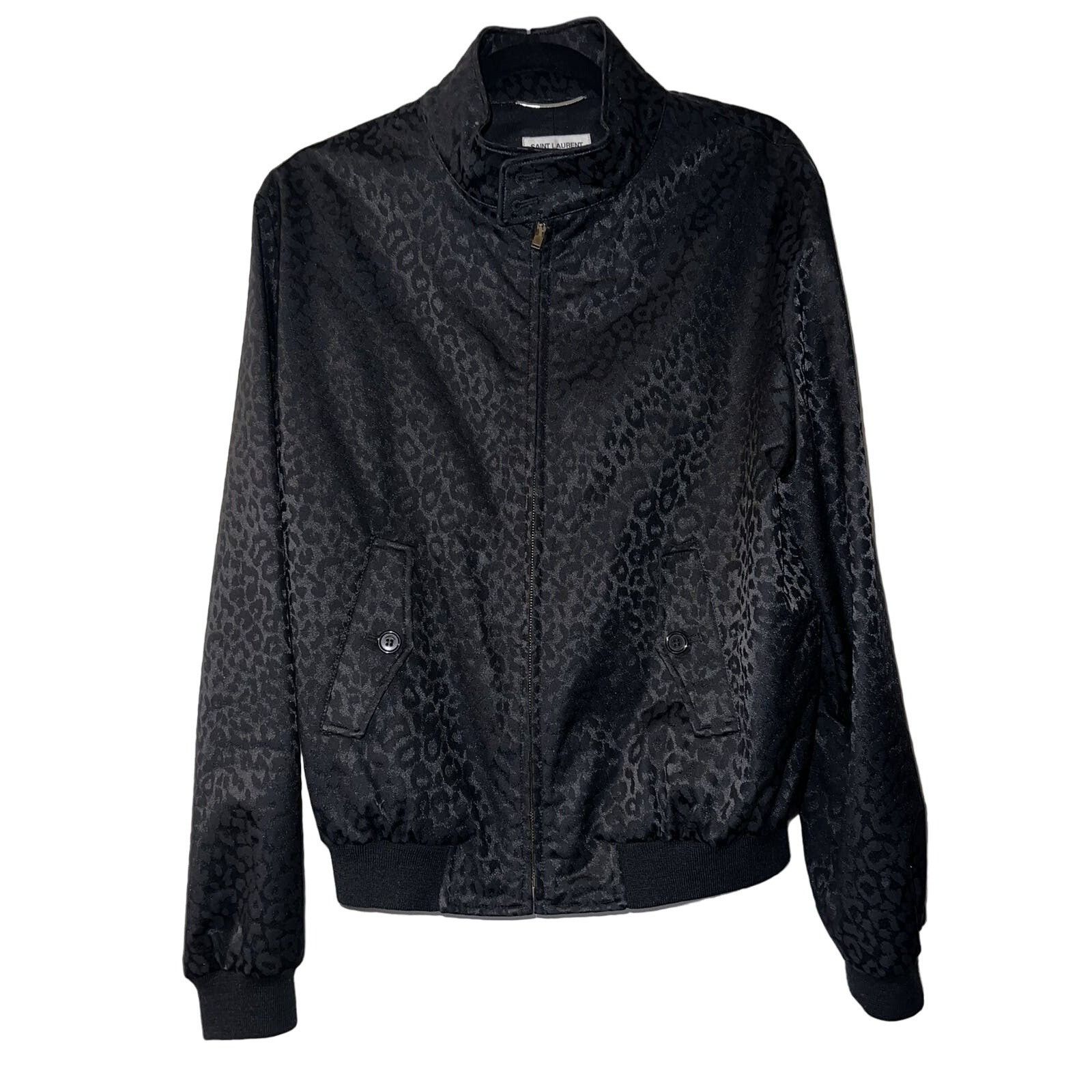 Saint Laurent Paris Saint Laurent Black Leopard Bomber Size US M / EU 48-50 / 2 - 5 Thumbnail