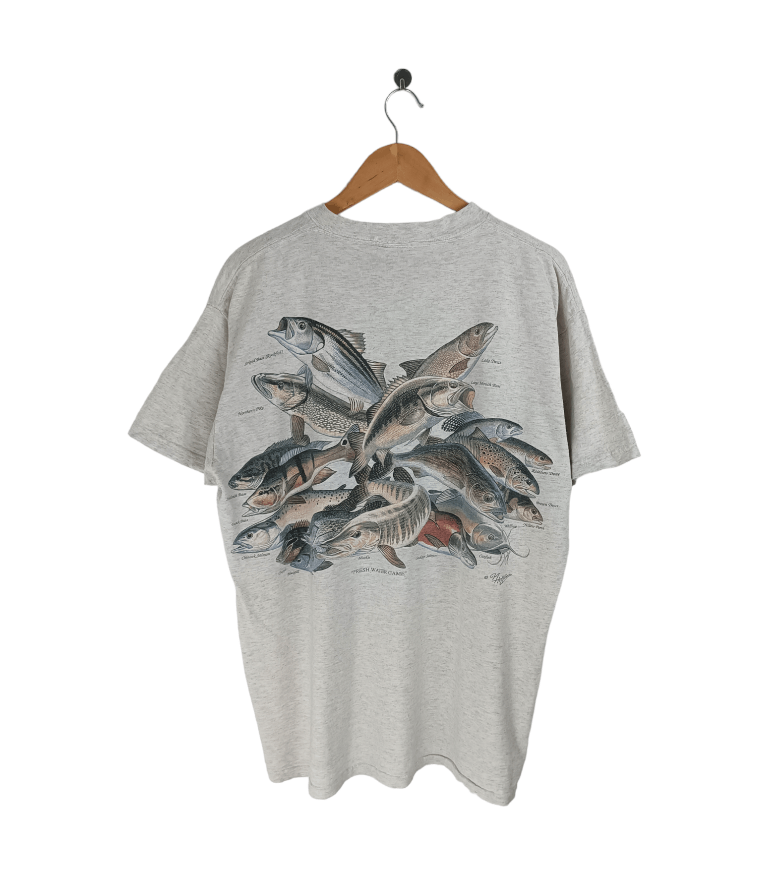 Vintage VINTAGE 90'S FRESH WATER GAME ENVIROMENTAL INC ARTWEAR Size US XL / EU 56 / 4 - 1 Thumbnail