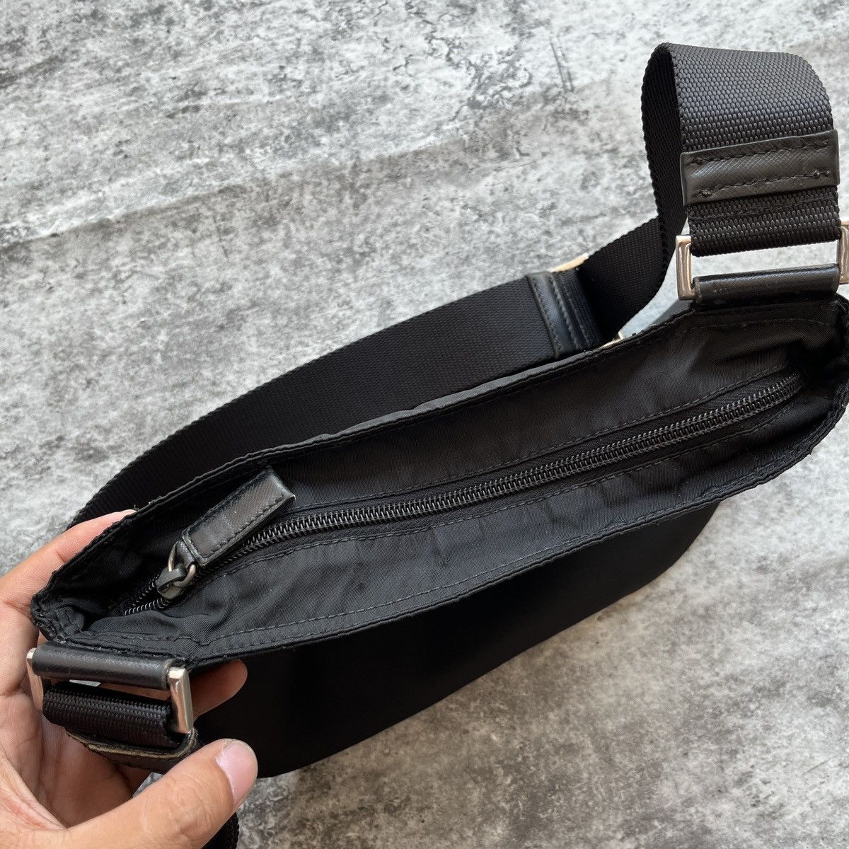 Prada Prada Nylon Messenger Crossbody Sling Bag Size ONE SIZE - 12 Thumbnail