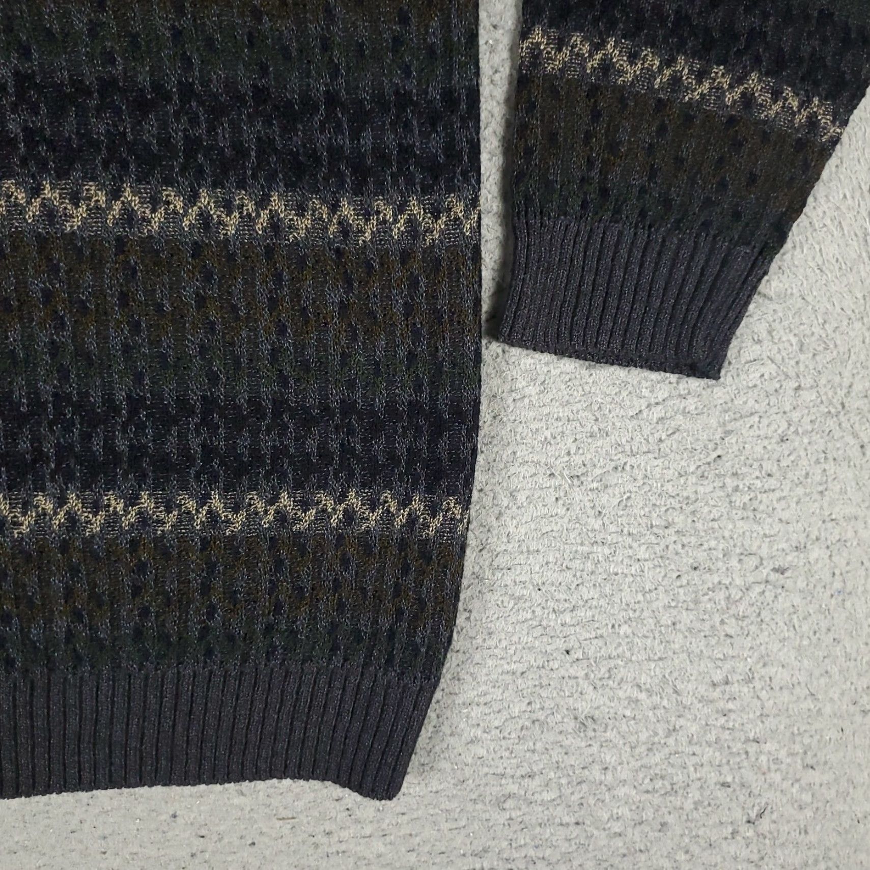 Vintage Northern Isles Sweater Blue Striped Knit Pullover Mens Medium Size US M / EU 48-50 / 2 - 4 Thumbnail