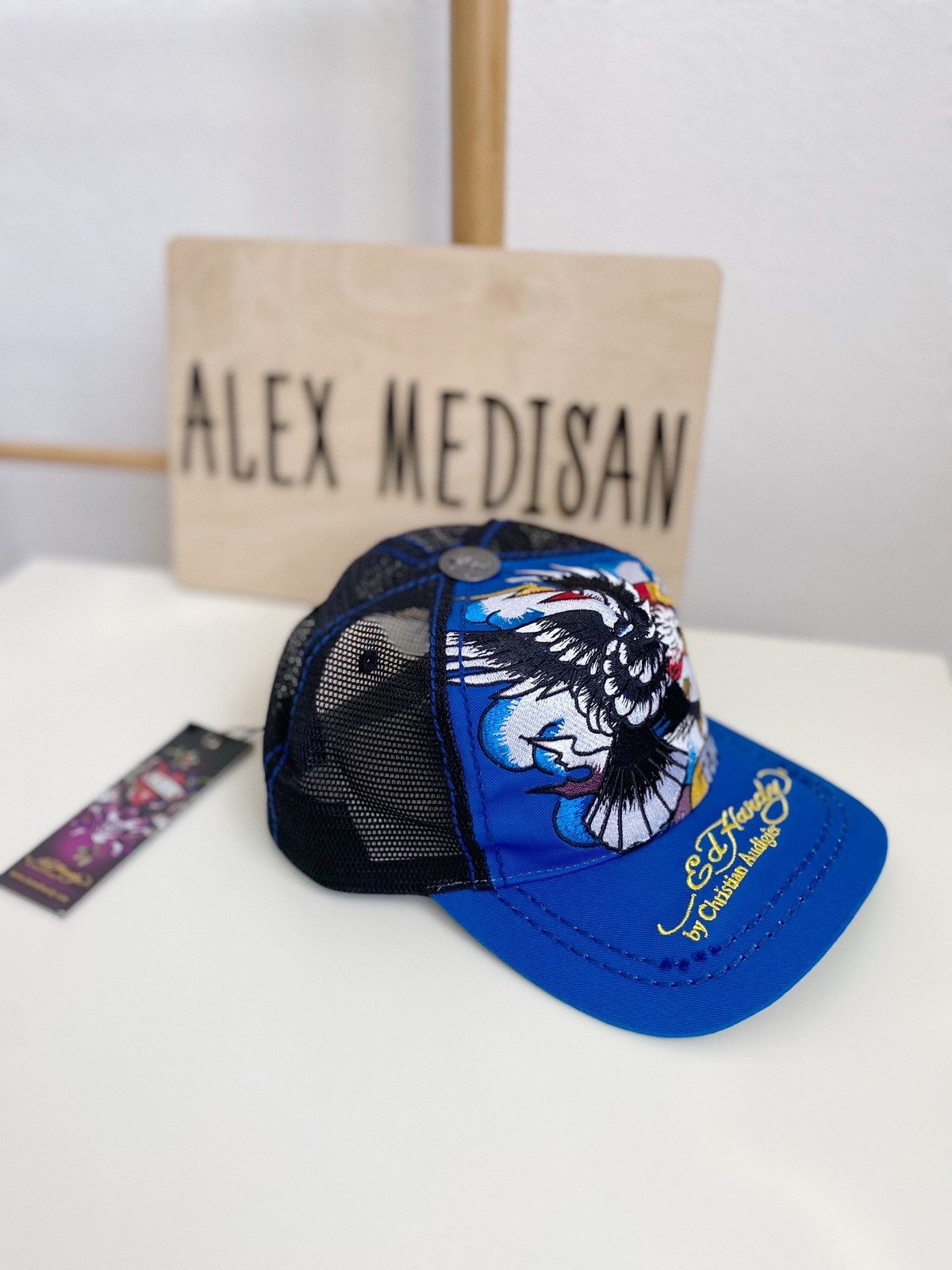 Ed Hardy Ed Hardy Cristian Audigier 77 Tattoo Eagle cap Size ONE SIZE - 3 Thumbnail