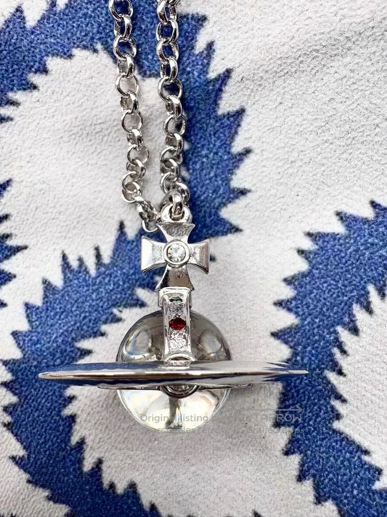 Vivienne Westwood Vivienne Westwood Vintage large Orb Saturn planet necklace Size ONE SIZE - 2 Thumbnail