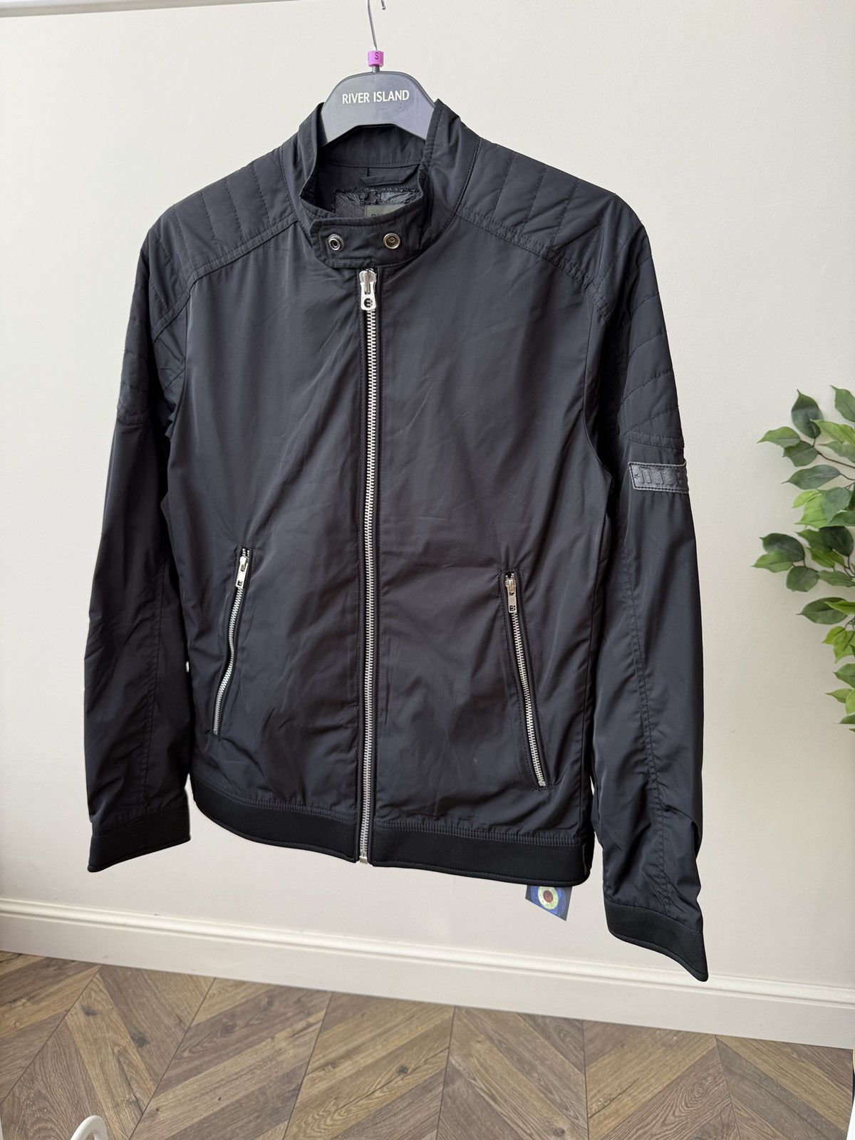 Diesel Vintage Diesel Black Lightweight Jacket Quilted Zip Biker Size US S / EU 44-46 / 1 - 3 Thumbnail