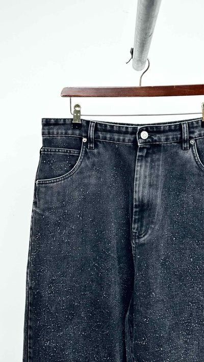 Namacheko o1tko10426 Hand Pilled Jeans in Washed Black Size US 34 / EU 50 - 3 Thumbnail