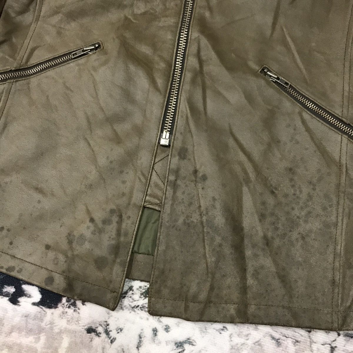 ABAHOUSE × If Six Was Nine × Japanese Brand Vintage Abahouse Colded Neck Leather Jacket Parka Size US S / EU 44-46 / 1 - 3 Thumbnail