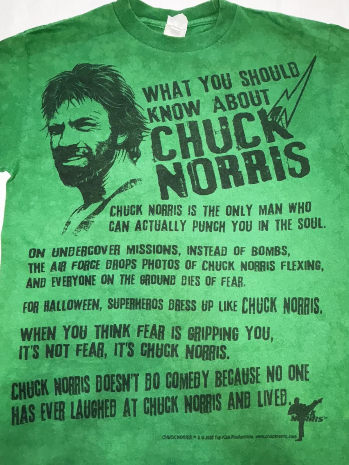American Apparel Vintage Chuck Norris Graphic Tee - Funny Quote T-Shirt Size US M / EU 48-50 / 2 - 2 Thumbnail