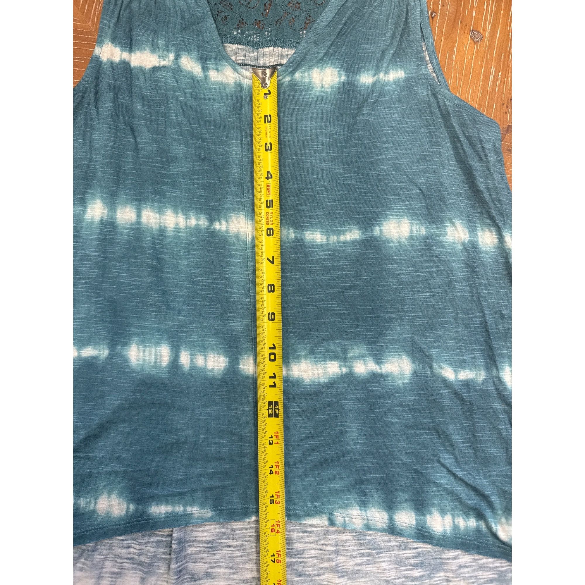 Other Knox Rose Small Blue Tie Dye Sleeveless Button-Down Top With Size S / US 4 / IT 40 - 4 Thumbnail