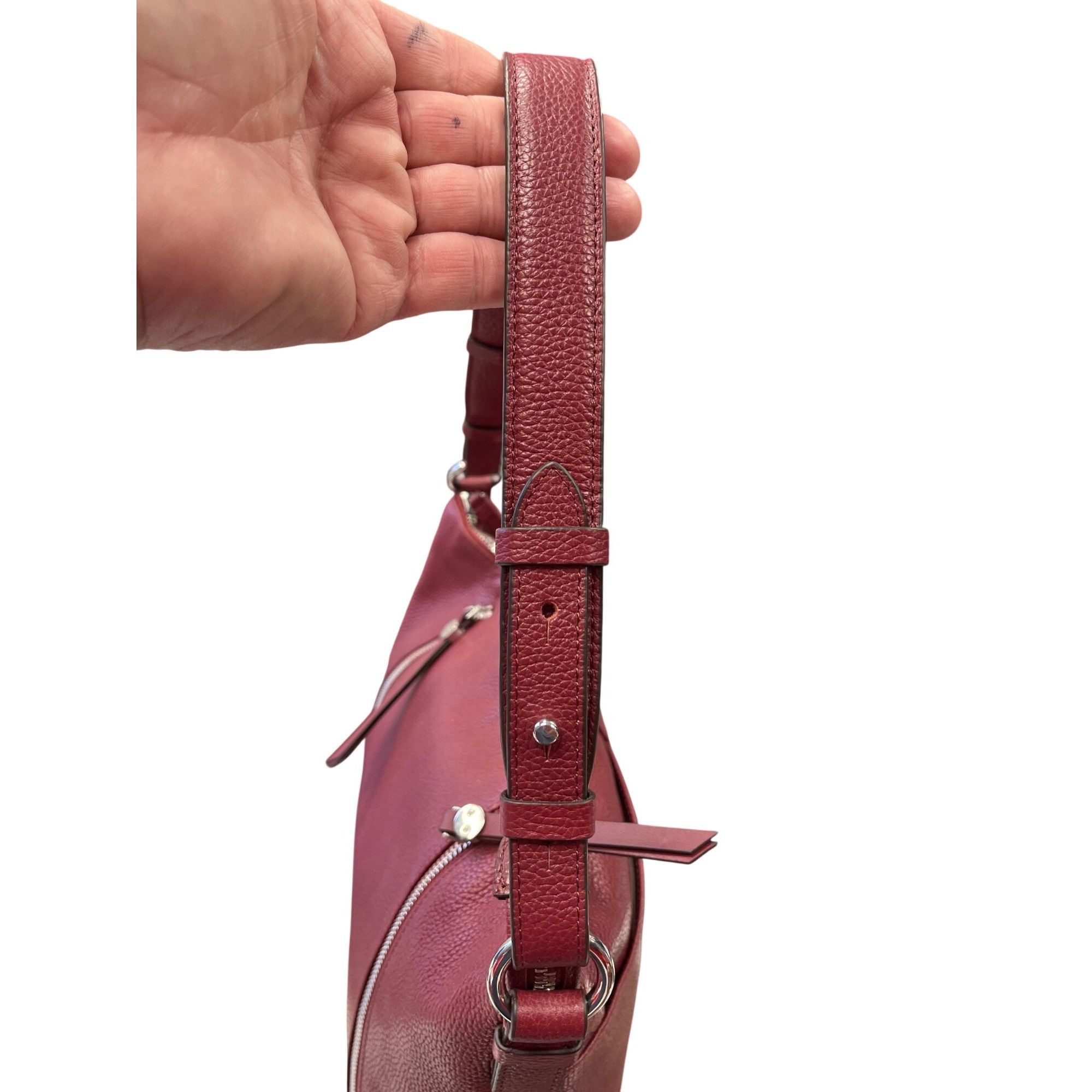 Other Radley London wms maroon silver leather shoulder handbag SKU Size ONE SIZE - 7 Thumbnail