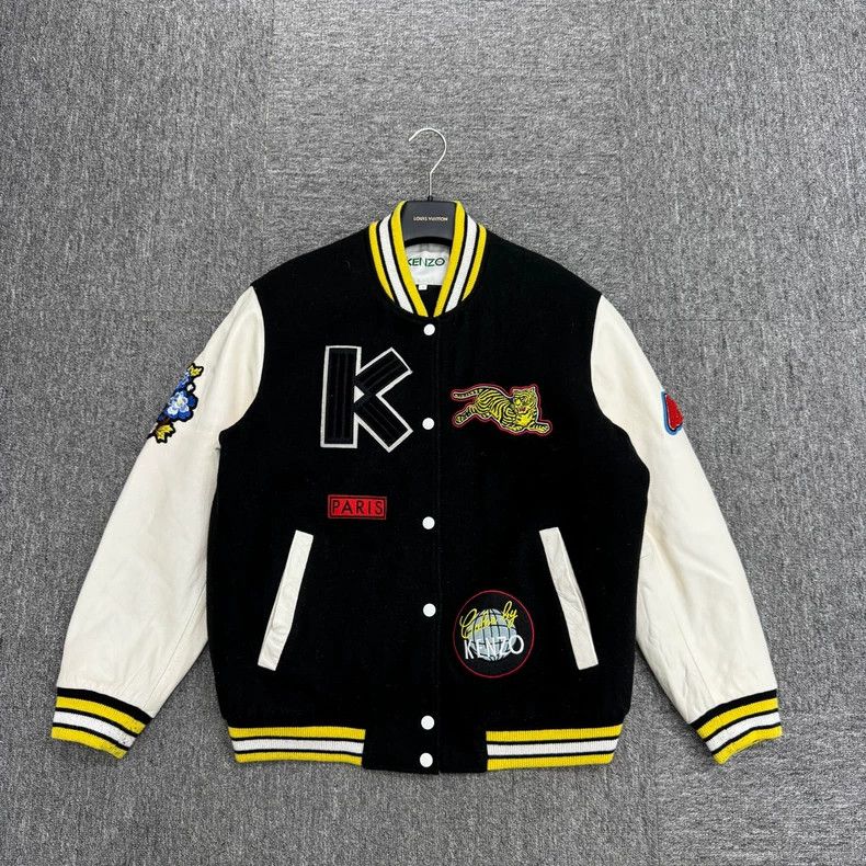 Vintage Kenzo Dragon Tiger Embroidered Varsity Jacket Size US L / EU 52-54 / 3 - 1 Thumbnail