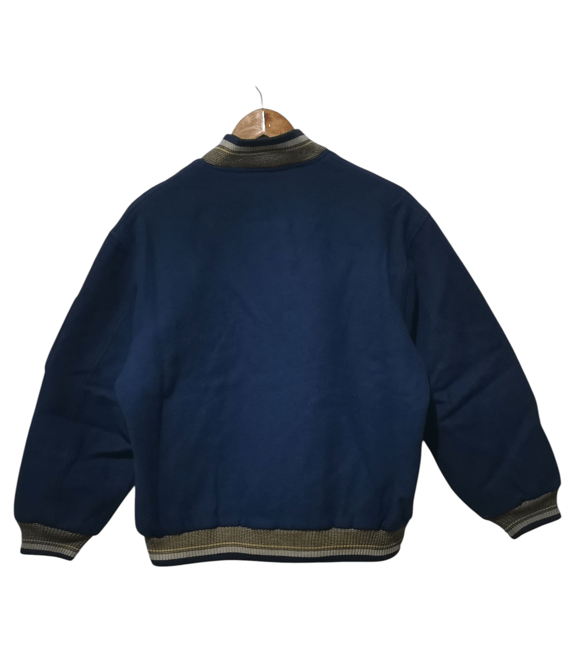 Japanese Brand Vintage Basie Brothers Navy Varsity Jacket -Japanese Brand-M Size US M / EU 48-50 / 2 - 3 Thumbnail