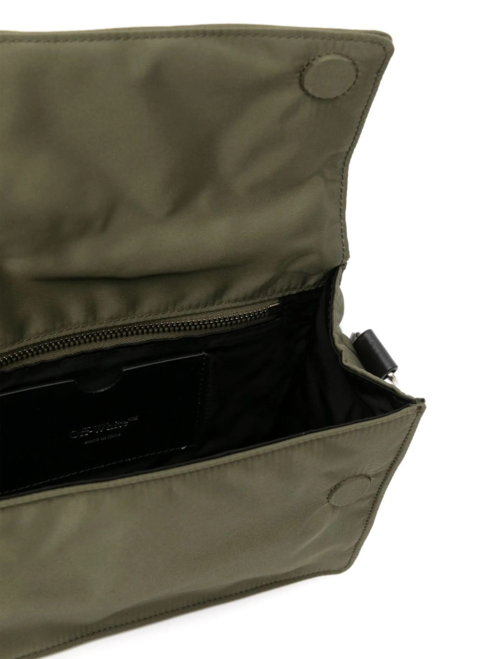 Off-White o1y0225 Size : OS / Logo Handbag in Military Green Size ONE SIZE - 3 Thumbnail