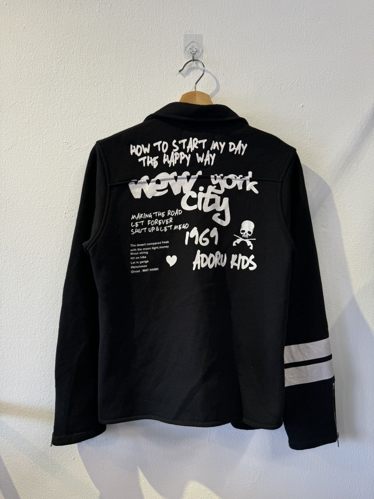 Japanese Brand Military Adoru Kids Skulls Punk Poem Zipped Jacket Size US M / EU 48-50 / 2 - 2 Thumbnail