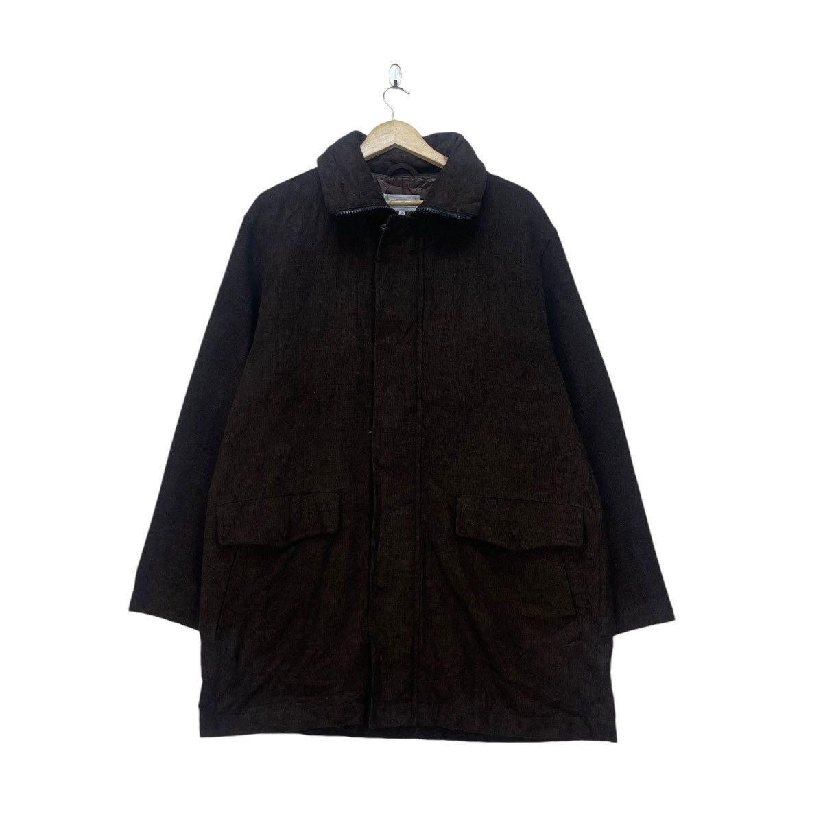 Autumn Cashmere × Designer 💥Vintage Intermezzo i Tessuti italy Long Coat Jacket Size US L / EU 52-54 / 3 - 1 Thumbnail