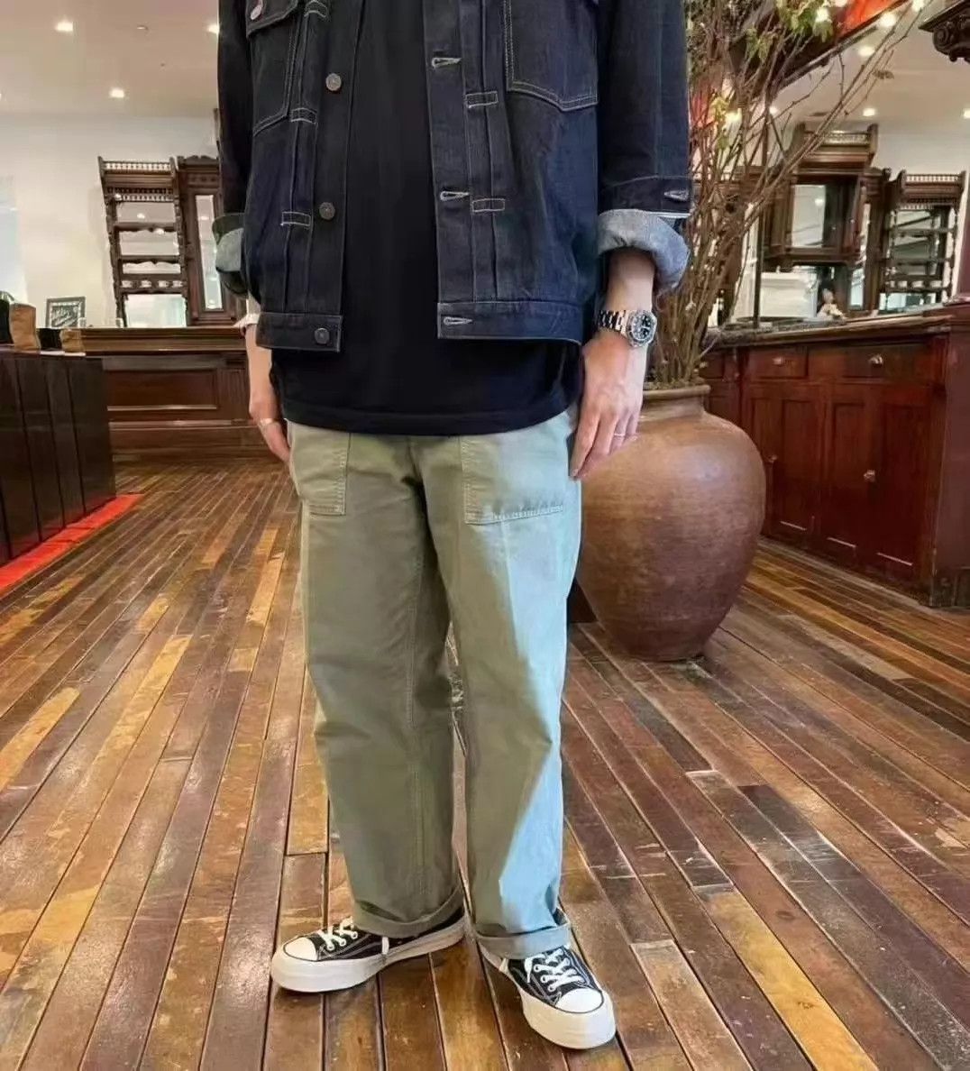 Visvim VISVIM 22SS ALDA PANTS Olive 1 Size US 30 / EU 46 - 8 Thumbnail