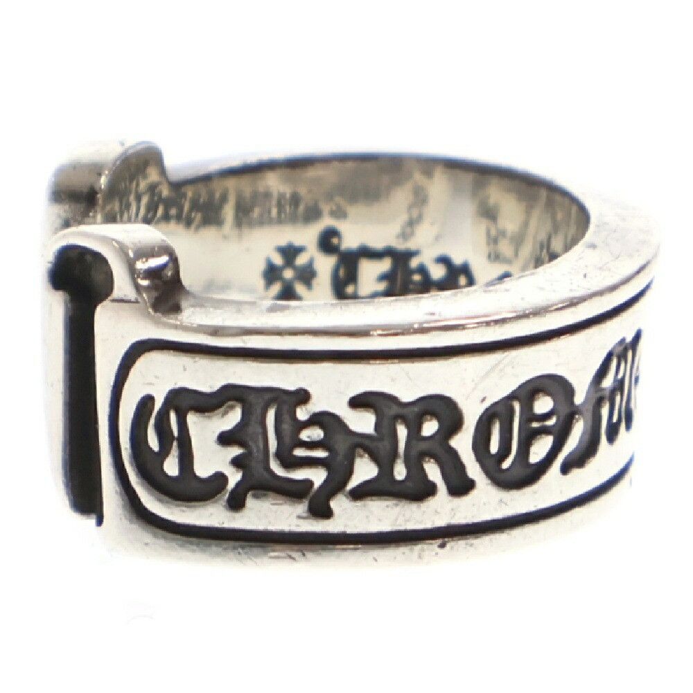 Chrome Hearts CHROME HEARTS LARGE SCROLL LABEL RING SILVER Size ONE SIZE - 3 Thumbnail
