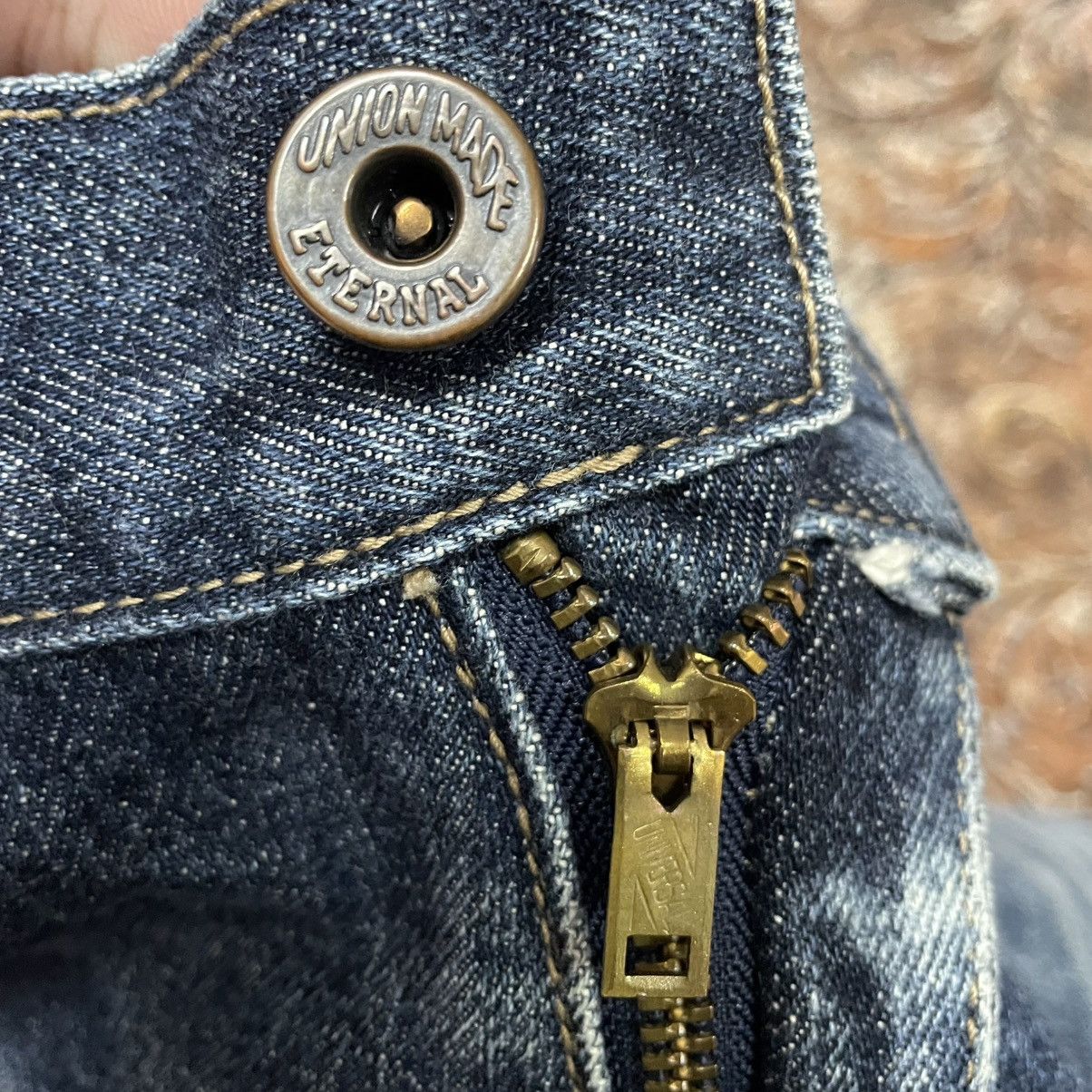 Eternal 🔥🇯🇵Eternal Multipockets Stoned Washed Distress Denim Jeans Size US 28 / EU 44 - 12 Thumbnail