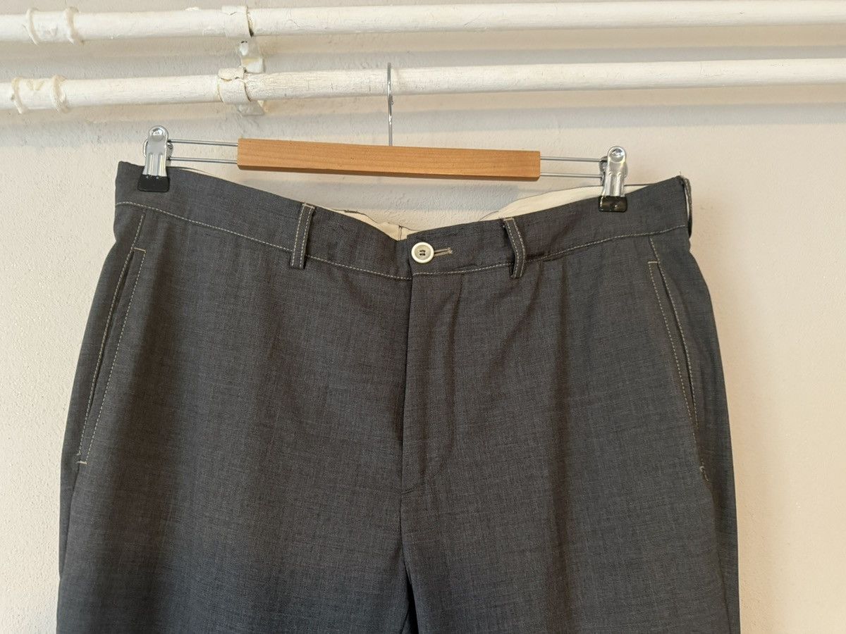 Brunello Cucinelli Brunello Cucinelli Grey Wool Trousers with Cuffed Hem Size US 36 / EU 52 - 3 Thumbnail