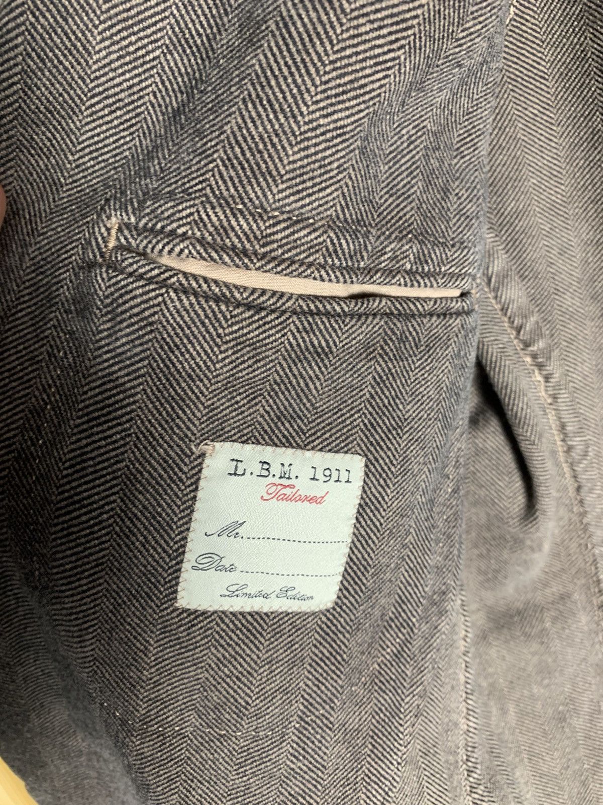 L.B.M. 1911 VINTAGE L.B.M 1911 LIMITED EDITION WOOL DESIGNER CASUAL 90s Size 54R - 7 Thumbnail