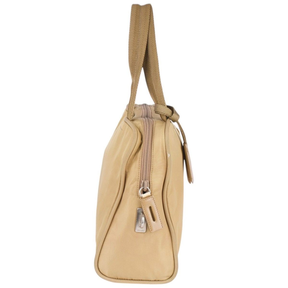 Prada Prada Nylon Triangle Handbag – Beige Size ONE SIZE - 4 Thumbnail