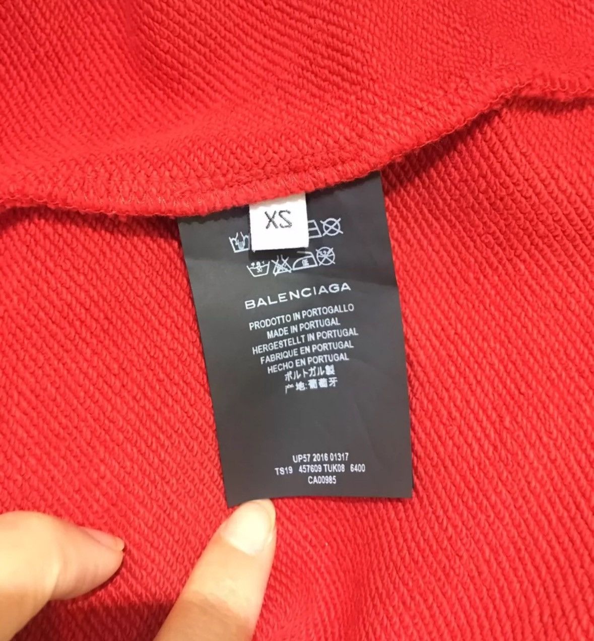 Balenciaga Balenciaga red hooded short hoodie Size US XS / EU 42 / 0 - 8 Thumbnail