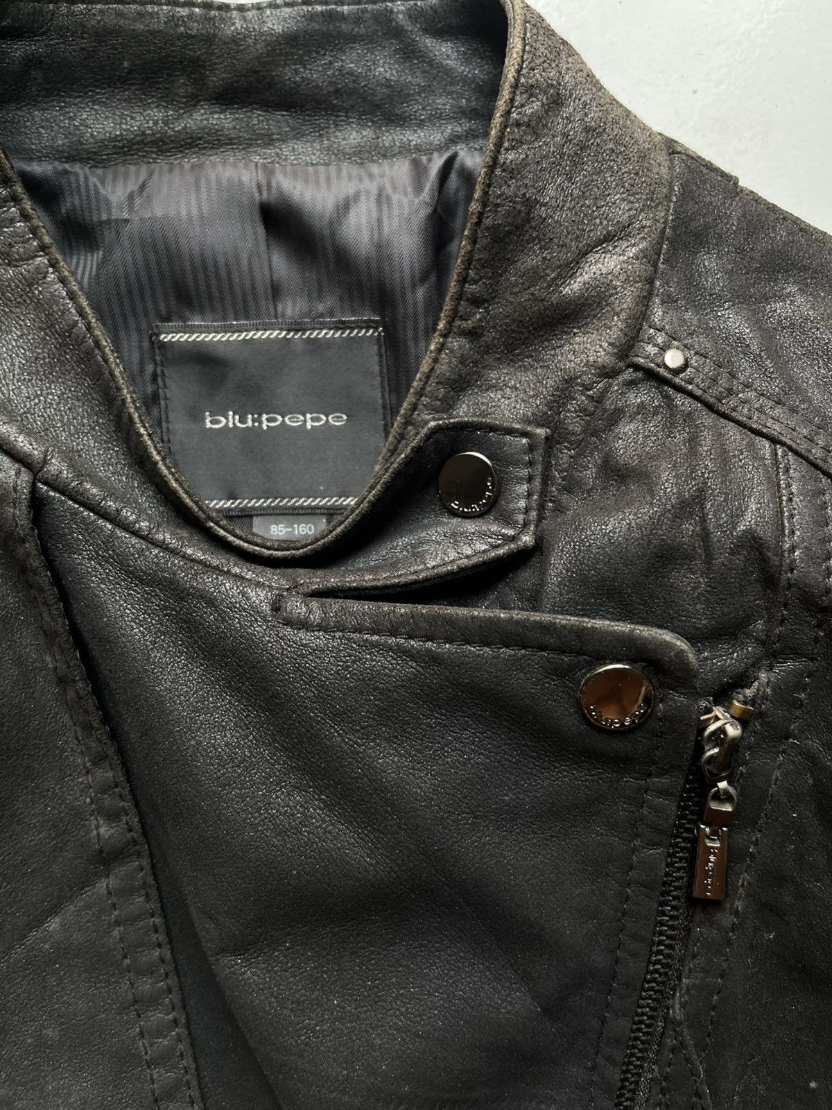 Japanese Brand Vintage blu:pepe goat leather jacket Size US M / EU 48-50 / 2 - 3 Thumbnail
