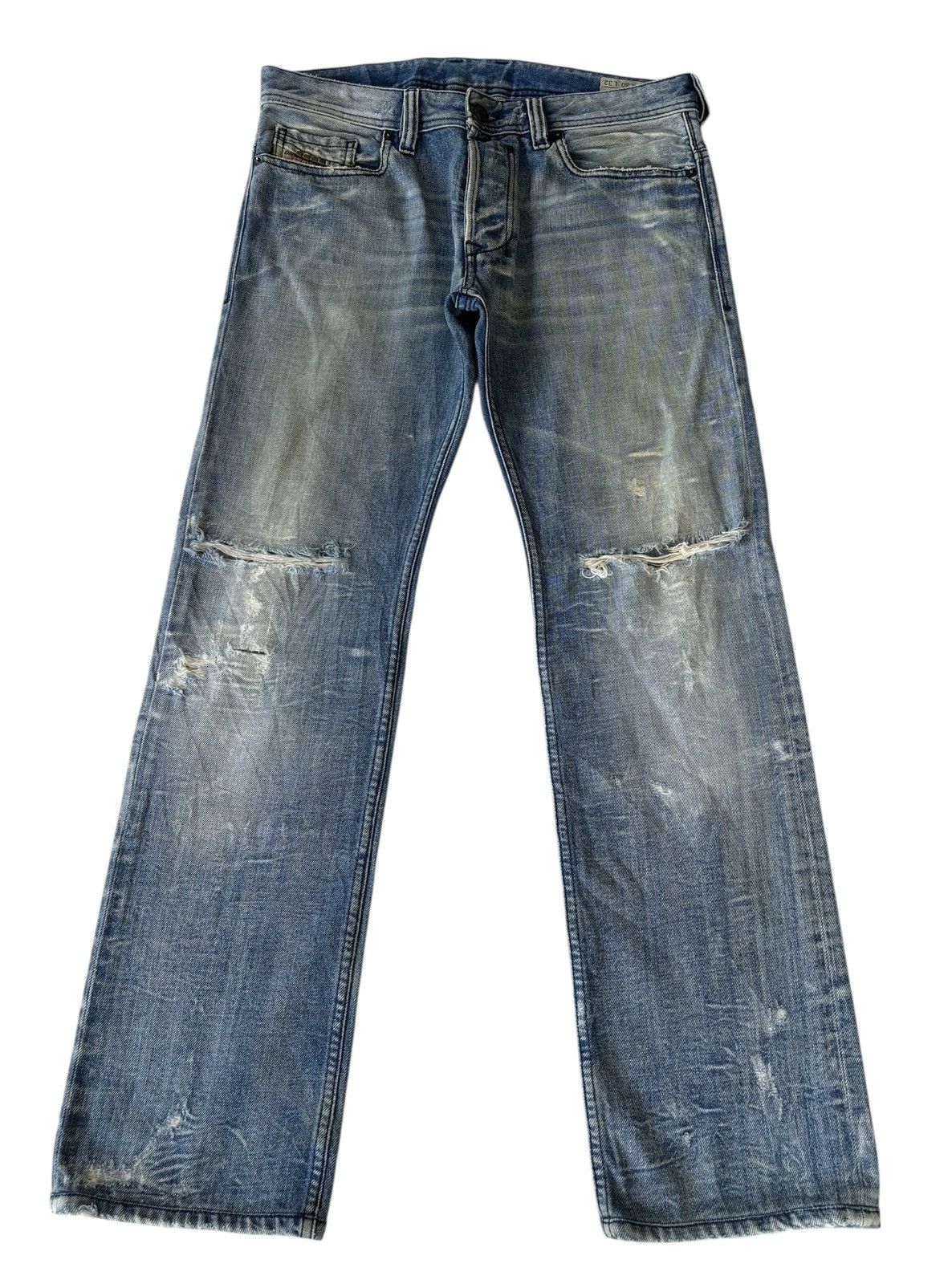 Diesel Vintage Diesel Safado Thrashed Distressed Denim Jeans Size US 33 - 1 Thumbnail
