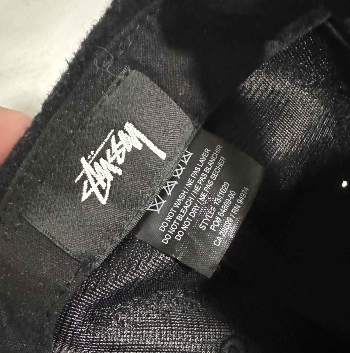 Stussy Stussy Black Wool Logo Cap Size ONE SIZE - 5 Thumbnail