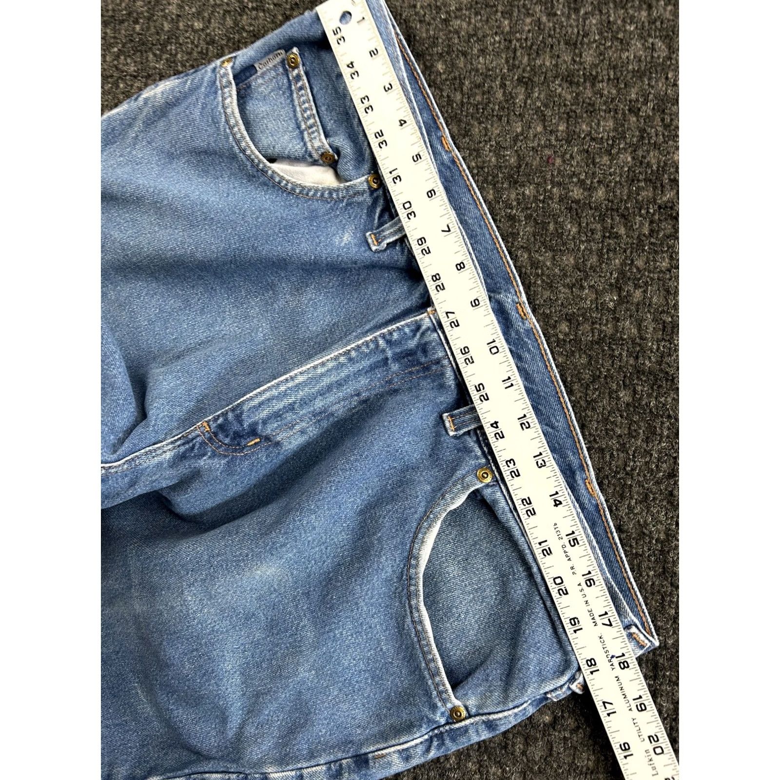 Carhartt VINTAGE Carhartt Jeans Relaxed Fit 38 x 30 Denim Blue 90s Grunge Logo 5-Pocket Mens Jeans Size US 38 / EU 54 - 7 Thumbnail