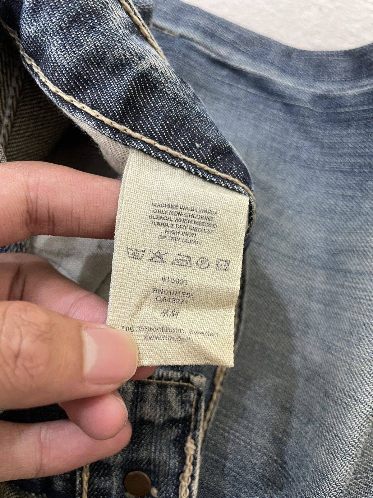 Japanese Brand 2000s Zara Button Fly Denim Baggy Jeans Y2K Size US 33 - 7 Thumbnail