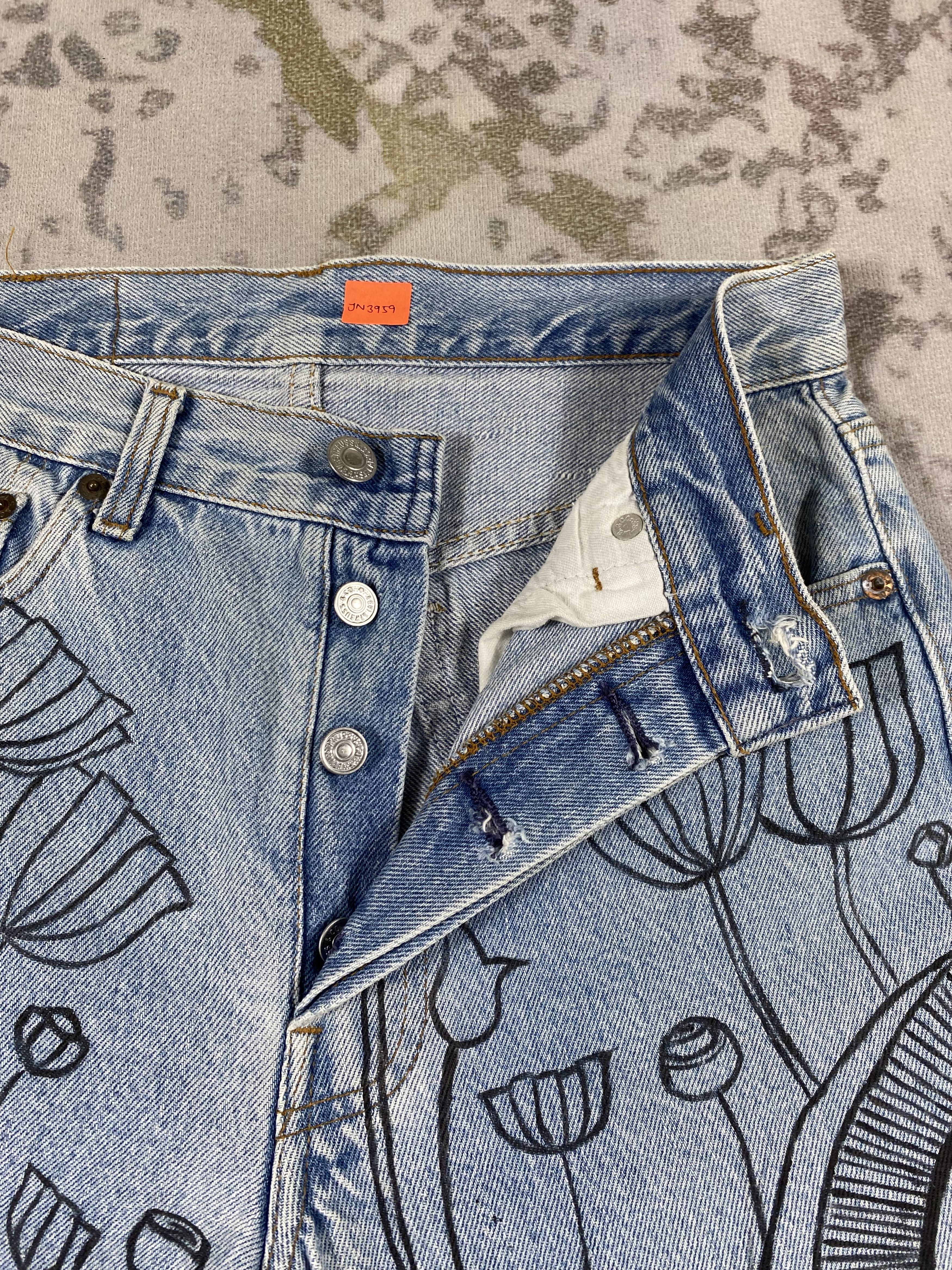 Levi's Vintage Levi's 501 Custom Jeans 28x30 Denim-JN3959 Size US 28 / EU 44 - 6 Thumbnail