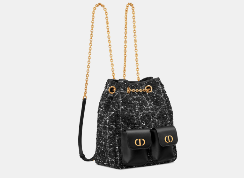 Dior o1w1db10426 M3375U Size:OS/ Medium Backpack in Black/White Size ONE SIZE - 5 Thumbnail
