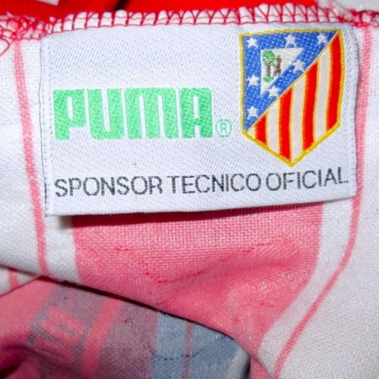 Puma Atletico Madrid Spain 1995 1996 Home 2 Shirt Jersey Size US M / EU 48-50 / 2 - 4 Thumbnail