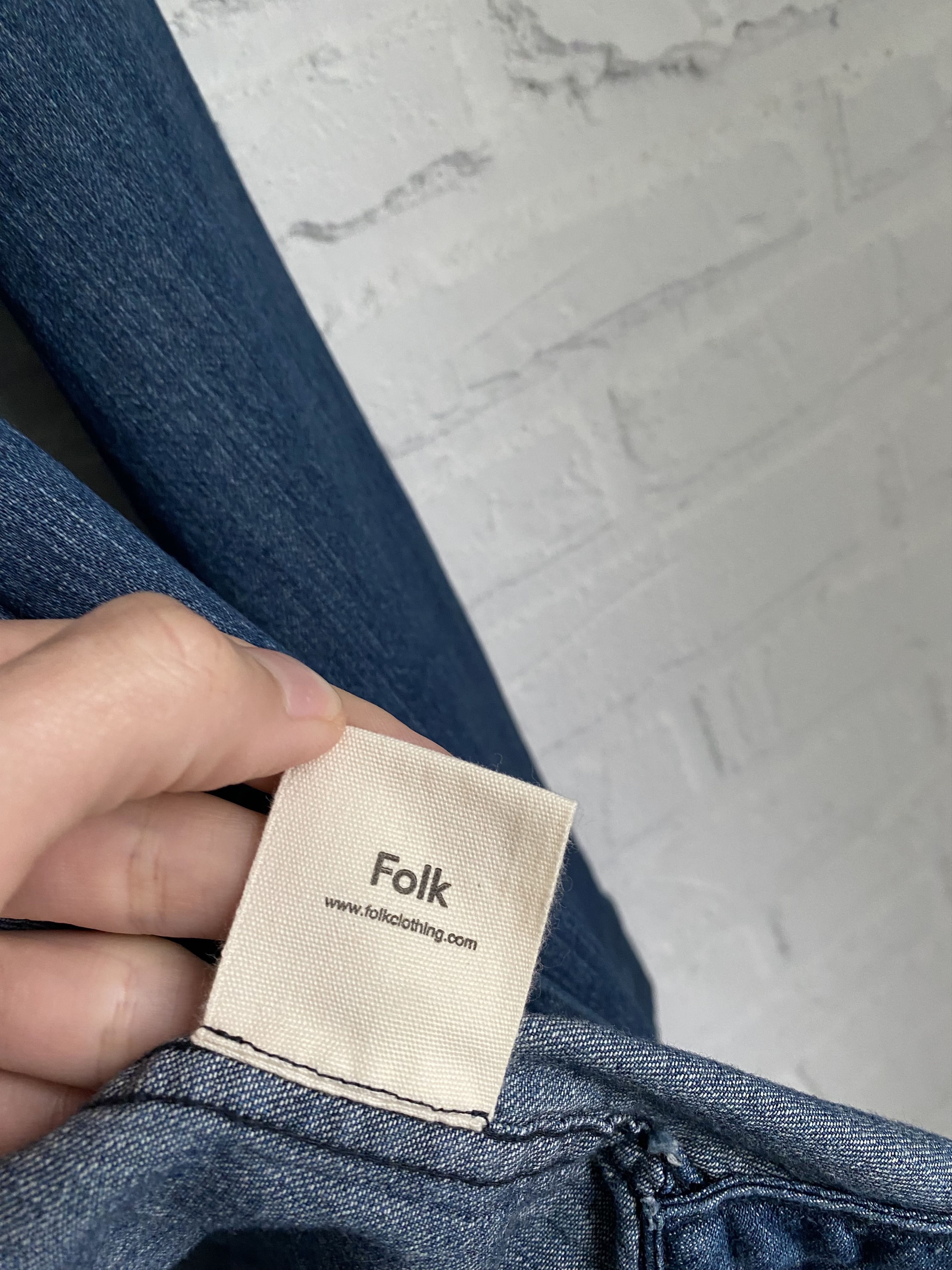 Folk Folk denim indigo shirt Size US L / EU 52-54 / 3 - 5 Thumbnail